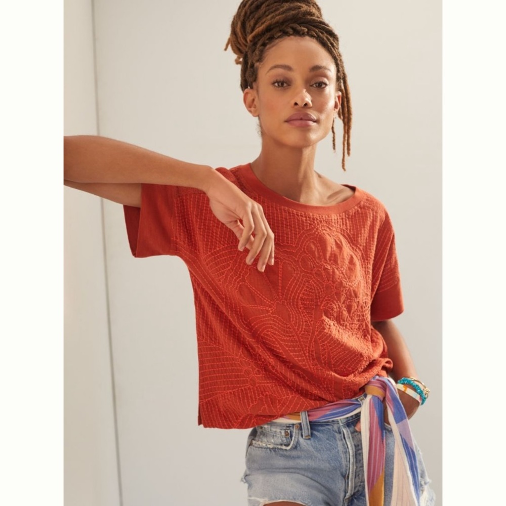 Orange red shirt